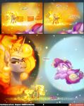 absurd_res chilllum cowering crown daybreaker_(mlp) dialogue duo ears_down ears_up equid equine female feral fire flaming_hair folded_wings friendship_is_magic hasbro headgear hi_res horn jewellier_(artist) mammal my_little_pony pegasus pivoted_ears princess_cadance_(mlp) pseudo_hair regalia scared spread_wings standing wide_eyed winged_unicorn wings