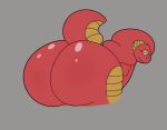 animated anthro bellyboi13 butt butterball(character) looking_back male overweight reptile scalie short_playtime simple_background snake solo thick_thighs twerking