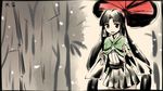  :d bad_id bad_pixiv_id black_hair cape charm_(object) highres kantai_collection long_hair long_sleeves looking_at_viewer marker_(medium) open_mouth pleated_skirt shouhou_(kantai_collection) signature skirt smile snow solo tenrai traditional_media umbrella 