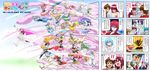  6+girls aino_megumi blonde_hair blonde_haired_cure_(bomber_girls_precure)_(happinesscharge_precure!) blue_(happinesscharge_precure!) blue_eyes blue_hair broom broom_riding brown_eyes brown_hair cane carrying comic confetti cowboy_hat cure_art cure_continental cure_fortune cure_gonna cure_honey cure_katyusha cure_lovely cure_mirage cure_nile cure_pantaloni cure_princess cure_sherry cure_southern_cross cure_sunset cure_tender cure_wave earth english everyone forever_lovely green_hair green_haired_cure_(wonderful_net_precure)_(happinesscharge_precure!) grey_hair grey_haired_cure_(bomber_girls_precure)_(happinesscharge_precure!) gurasan_(happinesscharge_precure!) happinesscharge_precure! hat highres hikawa_iona hikawa_maria mirror multiple_boys multiple_girls namakeruda ohana_(happinesscharge_precure!) oomori_yuuko orange_hair orange_haired_cure_(wonderful_net_precure)_(happinesscharge_precure!) oresky orina_(happinesscharge_precure!) phantom_(happinesscharge_precure!) pink_eyes planet pocket_watch pointing precure princess_carry purple_eyes purple_hair pururun_z queen_mirage red_(happinesscharge_precure!) red_eyes red_hair red_haired_cure_(bomber_girls_precure)_(happinesscharge_precure!) ribbon_(happinesscharge_precure!) sagara_seiji shirayuki_hime smoke top_hat translation_request umbrella unknown_blonde-haired_cure_(happinesscharge_precure!) unknown_brown-haired_cure_(happinesscharge_precure!) unknown_green-haired_cure_(happinesscharge_precure!) watch wings 