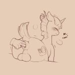 1:1 2024 ambiguous_gender anal anal_fingering anus backsack balls bangs blunt_bangs blush cold-blooded-twilight cutie_mark disembodied_hand dock_(anatomy) english_text equid equine eyes_closed feral fingering friendship_is_magic genitals hasbro hi_res horn male male/ambiguous mammal my_little_pony mythological_creature mythological_equine mythology perineum puffy_anus sketch snails_(mlp) solo_focus tail text unicorn