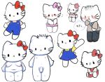 anthro bikini clothing dear_daniel domestic_cat felid feline felis female hello_kitty_(character) hello_kitty_(series) kittystarr male male/female mammal nude overweight sanrio slightly_chubby swimwear underwear