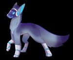  big_tail breadstoat_(artist) canid canine feral fluffy fluffy_tail fox implants_(disambiguation) machine male mammal protofox protogen skittle skittle_(character) solo tail visor 
