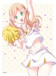  aldnoah.zero bad_id bad_pixiv_id cheerleader green_eyes long_hair midriff natsu_(360c) nina_klein open_mouth pom_poms school_uniform skirt smile solo twintails 