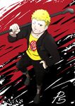  blonde_hair highres lead_pipe male_focus persona persona_5 sakamoto_ryuuji solo 