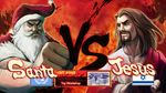  fake_screenshot jesus_christ santa_claus street_fighter street_fighter_iv versus vs 