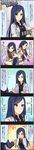  5koma absurdres black_gloves blue_hair character_name check_translation colorized comic gloves green_eyes hard_translated hard_translated_(non-english) highres idolmaster idolmaster_cinderella_girls jewelry juney korean long_hair long_image md5_mismatch necklace official_art producer_(idolmaster) resized tall_image translation_request upscaled 