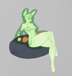  anthro areola breasts crossed_legs female nintendo nipples open_mouth pok&eacute;mon rayzoir reuniclus sitting solo video_games 