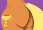  anthro blonde_tail brown_fur butt butt_shot cutie_mark equine female friendship_is_magic fur hair horse mammal mofetafanboy1991 ms_harshwhinny_(mlp) my_little_pony pony rear_view solo standing 