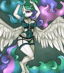  anthro breasts clothing collar equine female friendship_is_magic horn horse lingerie mammal my_little_pony poisindoodles pony princess_celestia_(mlp) winged_unicorn wings 