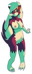  anthro areola battle_fennec_(artist) breasts color eyewear female gear_redstripe_(character) glasses nintendo nipples pok&eacute;mon pussy solo video_games 