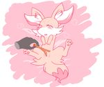  bigger_version_at_the_source blush disembodied_hand duo female fennekin feral fur kemono nintendo penetration pok&eacute;mon pussy pussy_juice sd_(artist) solo_focus stick video_games yellow_fur 