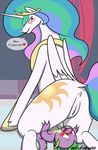  &lt;3 2015 age_difference anus blush butt caluriri cub cum cum_on_face dialogue dragon duo english_text equine female feral friendship_is_magic green_eyes hair horn inside interspecies larger_female long_hair lying male mammal multicolored_hair my_little_pony on_back princess_celestia_(mlp) purple_eyes pussy pussy_juice scalie size_difference smaller_male smile spike_(mlp) text winged_unicorn wings young 