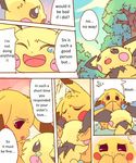  brother_and_sister comic crying dayan duo female forest hug incest kemono male nintendo pichu pikachu pok&eacute;mon sibling tears translated tree video_games 