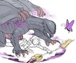  ... arthropod capcom dragon duo_focus erection eyeless female feral gore_magala group hot_dogging human insect interspecies male mammal monster_hunter open_mouth pasteldaemon penis precum scalie size_difference video_games weapon wings 