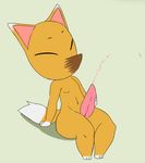  animal_crossing animal_genitalia anthro brown_nose canine crazy_redd cum fox fur male mammal masturbation nintendo orange_fur orgasm paws pdxyz penis plain_background shadow sitting solo video_games 