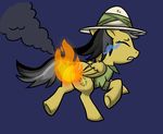  animated black_hair crying cutie_mark daring_do_(mlp) female feral fire friendship_is_magic hair hat my_little_pony pain running solo tears unknown_artist what wings 