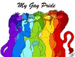  2010 feline gay group juano licking lion male mammal rainbow super_gay tongue tongue_out 