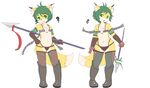  anthro armor boots canine clothing crossgender dual_persona fantasy female fox fur green_eyes green_hair hair kemono kyuuri male mammal orange_fur short_hair 