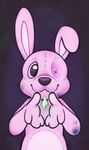  1_eye ambiguous_gender anthro cuteosphere dirt dirty lagomorph long_ears looking_at_viewer male mammal plushie rabbit smile solo 