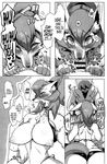  &lt;3 anthro big_breasts big_butt bikini breasts butt canine cleavage clothed clothing collar comic cum cum_in_mouth cum_inside cum_on_breasts dog fellatio female fur hair huge_breasts kemono long_hair mammal monochrome open_mouth oral penis ricosye sex swimsuit 