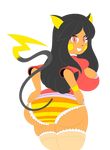  anthro big_butt black_hair bracelet breasts butt clothing female hair jenna jenna_(aj_the_flygon) jewelry looking_at_viewer nintendo nirriti panties pok&eacute;mon raichu underwear video_games 