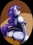  2015 anal anal_penetration anthro anthrofied anus blush breasts butt clothing cutie_mark duo ear_piercing equine ethanqix eyes_closed female friendship_is_magic hair horn legwear maid_uniform male mammal my_little_pony nipples open_mouth penetration penis piercing puffy_anus purple_hair rarity_(mlp) sex stockings straight unicorn 