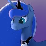 2015 cute equine female feral friendship_is_magic horn khorme mammal my_little_pony princess_luna_(mlp) smile solo winged_unicorn wings 
