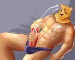  2015 abs anthro balls bed biceps big_muscles big_penis black_nose butt clothing cum cum_on_body cum_on_face cumshot erection feline fur green_eyes guin guin_saga holding_penis human humanoid_penis hybrid leopard looking_at_viewer lying male mammal mask masturbation muscles nuroi on_bed one_eye_closed orgasm panties pecs penis presenting smile solo underwear vein 