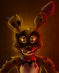  2015 animatronic five_nights_at_freddy&#039;s five_nights_at_freddy&#039;s_3 golden_bonnie_(fnaf) lagomorph machine male mammal mechanical plaguedogs123 rabbit robot 