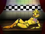  2015 animatronic anthro avian bird breasts chica_(fnaf) female five_nights_at_freddy&#039;s looking_at_viewer luing machine mechanical robot solo wasajoke 