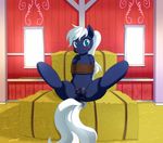  anus barn bdsm blue_eyes blue_fur blush bondage bound clitoris equine fan_character female freedomthai fur hair hay horse inside long_hair looking_at_viewer mammal my_little_pony pony presenting pussy pussy_juice rope solo spread_legs spreading wet_pussy white_hair 