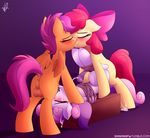  2015 anal anal_penetration animal_genitalia anus apple_bloom_(mlp) balls bdsm blush bondage bound bow butt cartoon cub cum cum_in_mouth cum_inside cum_on_face cumshot dickgirl dock earth_pony equine erection eyes_closed fellatio feral friendship_is_magic fur group hair handjob horn horse horsecock intersex kissing long_hair lying mammal my_little_pony nude on_back open_mouth oral orange_fur orgasm pegasus penetration penis perineum plain_background pony puffy_anus purple_hair red_hair scootaloo_(mlp) sex shinodage sweetie_belle_(mlp) two_tone_hair unicorn white_fur wings young 
