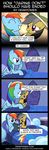  2015 awake bed book daring_do_(mlp) drawponies duo equine female friendship_is_magic grey_hair hair lying mammal multicolored_hair my_little_pony pegasus purple_eyes rainbow_dash_(mlp) rainbow_hair reading wings 