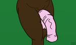  2015 animal_genitalia anthro balls brown_body canine chubby equine green_background horse horsecock male mammal nilm/chase_(artist) nude penis plain_background pony presenting solo 