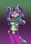  anthro aria_blaze_(eg) clothed clothing equestria_girls equine female fur hair horse long_hair looking_at_viewer lovelyneckbeard mammal my_little_pony necklace pony purple_eyes purple_fur purple_hair smile solo standing two_tone_hair 