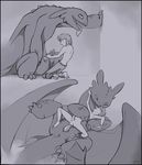  anal bestiality dragon duo feral gay hiccup_(httyd) how_to_train_your_dragon human humanoid_penis interspecies male mammal masturbation monochrome penis scalie slate toothless 