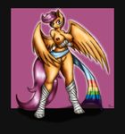  2015 anthro anthrofied bandage breasts crossed_arms equine female friendship_is_magic hair mammal my_little_pony nipples nude older pegasus purple_hair pussy scootaloo_(mlp) solo standing suirano wings 