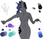  anthro breasts corbell cutie_mark equine female friendship_is_magic half-closed_eyes horn horse looking_away mammal masculine my_little_pony pony solo standing unicorn 