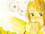  7mm bad_id bad_pixiv_id blonde_hair digital_dissolve kagamine_rin paws short_hair solo tiger tiger_rampage_(vocaloid) vocaloid yellow yellow_eyes 