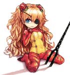  bad_id bad_pixiv_id blue_eyes bodysuit chibi evangelion:_2.0_you_can_(not)_advance eyepatch lance_of_longinus long_hair multicolored multicolored_bodysuit multicolored_clothes neon_genesis_evangelion nikerabi orange_bodysuit orange_hair plugsuit polearm rebuild_of_evangelion red_bodysuit shikinami_asuka_langley simple_background sitting solo souryuu_asuka_langley spear test_plugsuit very_long_hair wariza weapon 