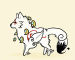  animal artist_request chibi chibiterasu no_humans ookami_(game) profile wolf 