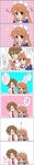  1girl asahina_mikuru brown_hair cellphone comic highres koizumi_itsuki long_hair long_image maid phone suzumiya_haruhi_no_yuuutsu tall_image tokiomi_tsubasa translated 