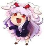  animal_ears blazer bunny_ears cha_kuro_(limo) jacket purple_hair red_eyes reisen_udongein_inaba solo touhou yukkuri_shiteitte_ne 