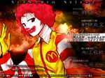  alphes_(style) character_select fake_screenshot fighting_game ikamagu male_focus mcdonald's parody ronald_mcdonald scarlet_weather_rhapsody solo style_parody touhou 