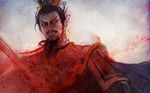  blood cao_cao lowres macha_(artist) male_focus shin_sangoku_musou solo 