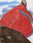  aircraft airplane ambiguous_gender avian bird boca colored_pencil_(artwork) crayon_(artwork) feral foot_focus group human macro mammal micro parrot sky solo_focus traditional_media_(artwork) tree 