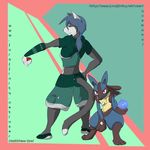  anthro canine cat duo feline lukario maho-gato male mammal matthew-fox nintendo pok&eacute;ball pok&eacute;mon trainer video_games 