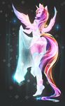  2015 anthro butt clothed clothing crown equine female friendship_is_magic fur hair horn koveliana legwear long_hair looking_at_viewer mammal my_little_pony panties princess_cadance_(mlp) royaltride solo underwear winged_unicorn wings 