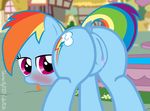  2015 anus blush butt clitoris dock equine female feral friendship_is_magic mammal my_little_pony pegasus puffy_anus pussy pussy_juice rainbow_dash_(mlp) shutterflyeqd solo tongue tongue_out wet wet_pussy wings 